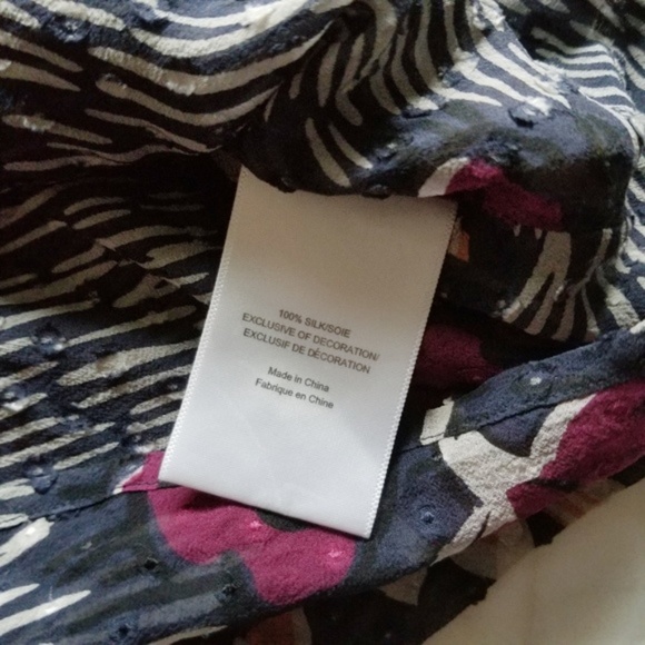 Tory Burch Floral Printed Silk Top - 0 - Picture 7 of 7